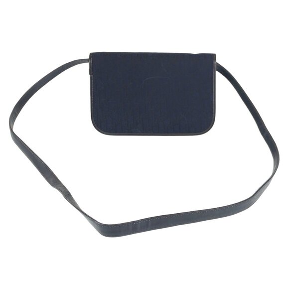 DIOR Vintage Navy Leather Shoulder Bag - Picture 2 of 7